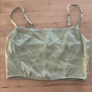 Aerie NWT Women's Sleek SilkGreen Tank Top Size XS